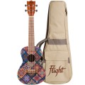 Flight Art AUC33 Fusion - drewniane ukulele koncertowe z pokrowcem