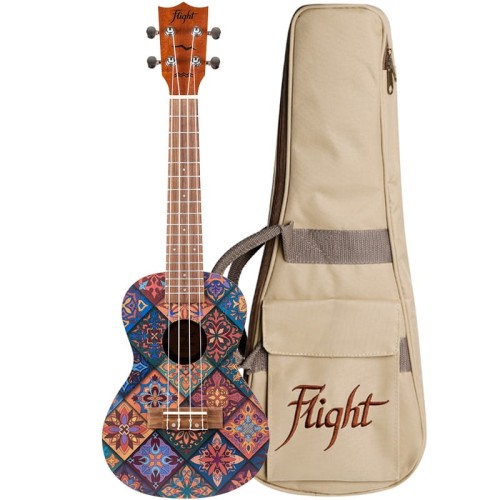 Flight Art AUC33 Fusion - drewniane ukulele koncertowe z pokrowcem