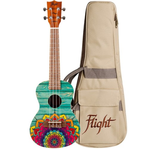 Flight Art AUC33 Mansion - drewniane ukulele koncertowe z pokrowcem