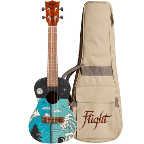 Flight Art AUC33 Two Seasons - drewniane ukulele koncertowe + pokrowiec