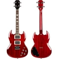 Flight Pioneer Solid Body Cherry Red - ukulele tenorowe elektryczne z pokrowcem