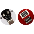 Flight Pioneer Solid Body Cherry Red - ukulele tenorowe elektryczne z pokrowcem