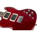 Flight Pioneer Solid Body Cherry Red - ukulele tenorowe elektryczne z pokrowcem