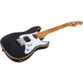 Flight Pathfinder Solid Body Transparent Black - ukulele tenorowe elektryczne z pokrowcem
