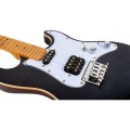 Flight Pathfinder Solid Body Transparent Black - ukulele tenorowe elektryczne z pokrowcem