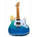 Flight Pathfinder Solid Body Transparent Blue - ukulele tenorowe elektryczne + pokrowiec