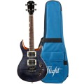 Flight Vanguard Solid Body Transparent Black - elektryczne ukulele tenorowe + pokrowiec