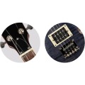 Flight Vanguard Solid Body Transparent Black - elektryczne ukulele tenorowe + pokrowiec