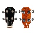 Flight Vanguard Solid Body Transparent Black - elektryczne ukulele tenorowe + pokrowiec