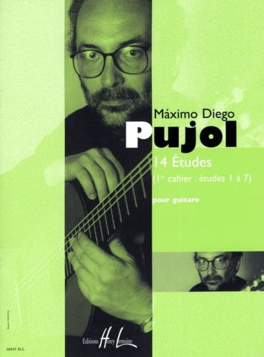 Maximo Diego Pujol: 14 Etudes pour guitare 1er cahier 1-7 - etiudy zeszyt 1 - nuty na gitarę klasyczną