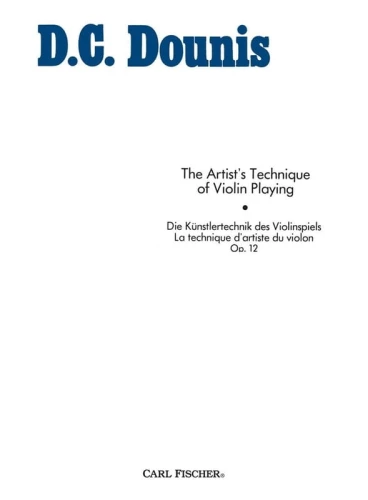 Demetrius Constantine Dounis: The Artist's Technique of Violin Playing op. 12 - zbiór ćwiczeń - nuty na skrzypce