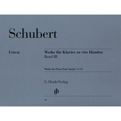 Franz Schubert: Werke fur Klavier zu vier Handen III - Works for Piano Four-hands 3 - utwory na fortepian na cztery ręce
