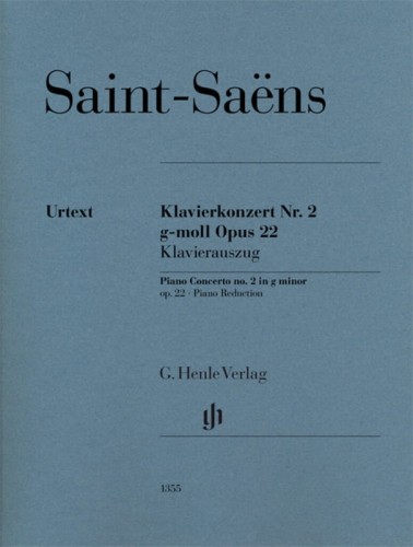 Camille Saint-Saens: Klavierkonzert Nr. 2 g-moll op. 22 - Piano Concerto no. 2 in g minor - II koncert fortepianowy g-moll - nuty na dwa fortepiany