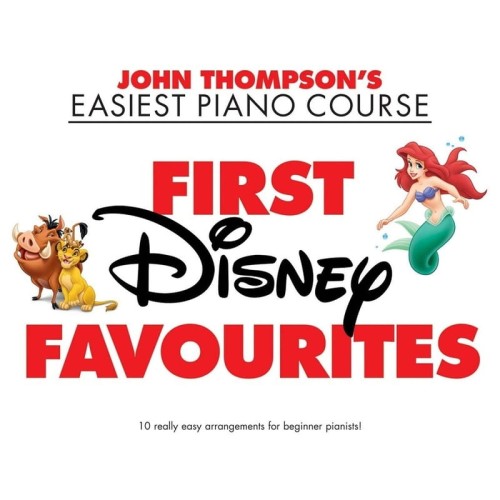 John Thompson's Easiest Piano Course: First Disney Favourites - łatwe nuty na fortepian dla dzieci