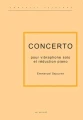 Emmanuel Sejourne: Concerto pour vibraphone solo et orchestre a cordes - nuty na wibrafon z fortepianem