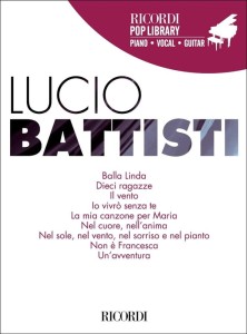 Ricordi Pop Library - Lucio Battisti (PVG)  - nuty na fortepian, melodia, akordy gitarowe i słowa piosenek