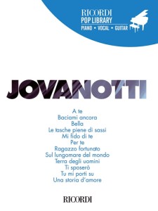 Ricordi Pop Library - Jovanotti (PVG) - nuty na fortepian, melodia, akordy gitarowe i słowa piosenek