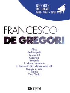 Ricordi Pop Library - Francesco De Gregori (PVG) - nuty na fortepian, melodia, akordy gitarowe i słowa piosenek