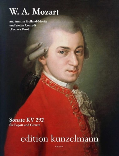 Wolfgang Amadeus Mozart: Sonate KV 292 fur Fagott und Guitarre - sonata B-dur - nuty na fagot i gitarę klasyczną - Ferrara Duo