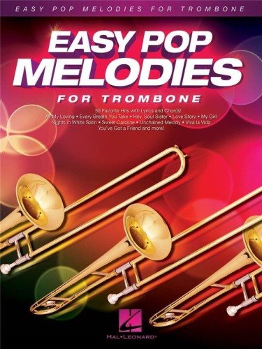 Easy Pop Melodies For Trombone - nuty na puzon solo z akordami