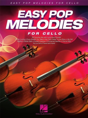 Easy Pop Melodies For Cello - nuty na wiolonczelę solo z akordami