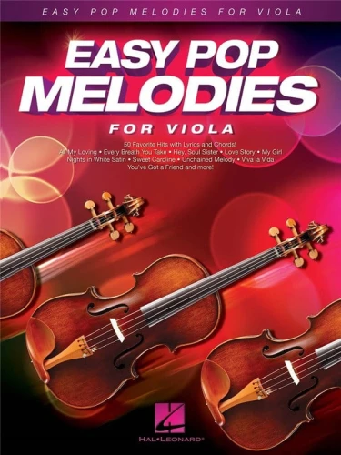 Easy Pop Melodies For Viola - nuty na altówkę solo z akordami