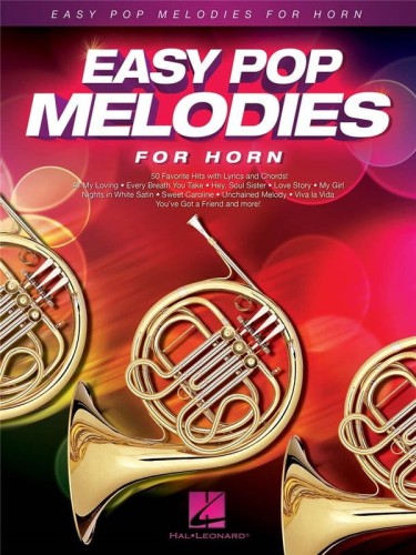 Easy Pop Melodies For Horn - nuty na waltornię (róg) solo z akordami