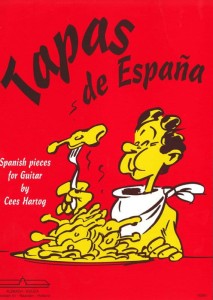 Cees Hartog: Tapas de Espana - Spanish pieces for guitar - nuty na gitarę klasyczną dla początkujących