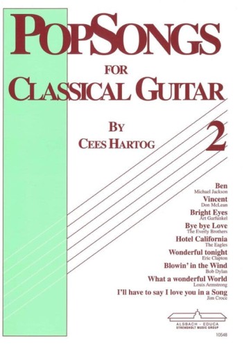 Cees Hartog: Popsongs for Classical Guitar 2 - nuty i śpiewnik na gitarę klasyczną
