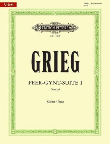 Edvard Grieg: Peer Gynt Suite No. 1 op. 46 for Piano - suita nr 1 - nuty na fortepian