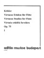 Ernesto Kohler: Virtuoso Studies for Flute op. 75 no. 1 - Henrik Prohle - etiudy wirtuozowskie część 1 - nuty na flet poprzeczny