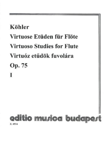 Ernesto Kohler: Virtuoso Studies for Flute op. 75 no. 1 - Henrik Prohle - etiudy wirtuozowskie część 1 - nuty na flet poprzeczny