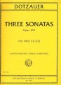Justus Johann Dotzauer: Three Sonatas op. 103 for Two Cellos - nuty na duet wiolonczelowy