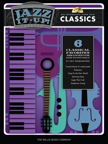 Jazz It Up! Classics - Eric Baumgartner (+ płyta CD) - 6 klasycznych kompozycji - nuty na fortepian
