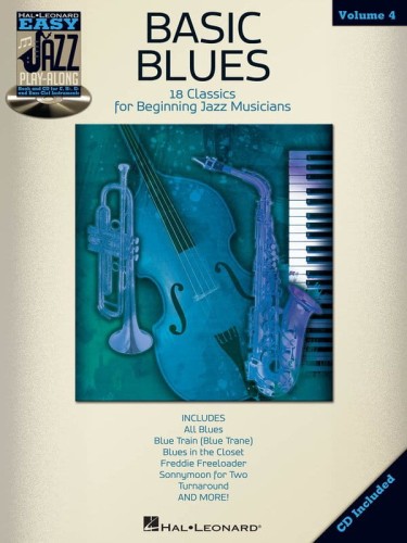 Easy Jazz Play-Along 4: Basic Blues (+ płyta CD) - nuty na instrumenty C, Eb, Bb - linia melodyczna + akordy