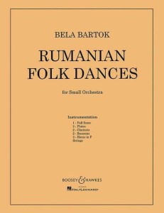 Bela Bartok: Rumanian Folk Dances for Small Orchestra (Score & Parts) - rumuńskie tańce ludowe - nuty na orkiestrę kameralną