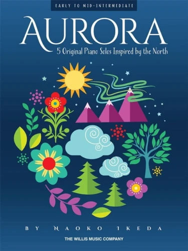 Naoko Ikeda: Aurora - 5 Original Piano Solos Inspired by the North - nuty na fortepian