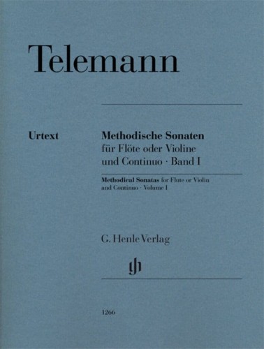 Georg Philipp Telemann: Metodische Sonaten fur Flote oder Violine und Basso Continuo Band I - sonaty metodyczne 1-6 - nuty na flet poprzeczny lub skrzypce i fortepian lub klawesyn
