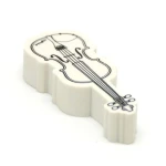 Gumka do mazania skrzypce 6 cm