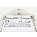Chopin Liszt notes z kartkami na drewnianej podstawce do powieszenia na ścianie
