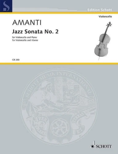 Lucio Franco Amanti: Jazz Sonata No. 2 for Violoncello and Piano - nuty na wiolonczelę i fortepian
