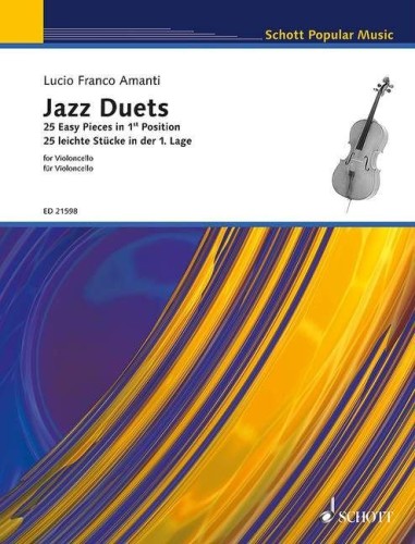 Lucio Franco Amanti: Jazz Duets - 25 Easy Pieces in 1st Position for 2 Cellos - nuty na duet wiolonczelowy