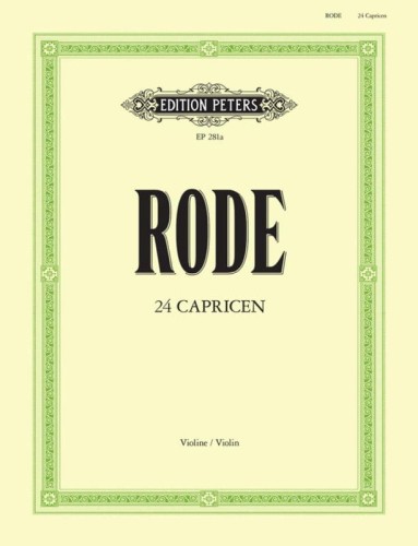 Pierre Jacques Joseph Rode: 24 Capricen fur Violine - 24 kaprysy op. 22 - nuty na skrzypce solo