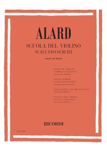 Jean-Delphin Alard: Scuola del Violino - Scale ed Esercizi - estratte del Metodo - szkoła gry na skrzypcach - gamy i pasaże
