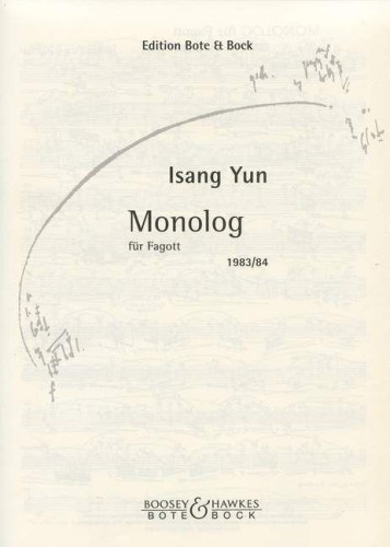 Isang Yun: Monolog fur Fagott - nuty na fagot