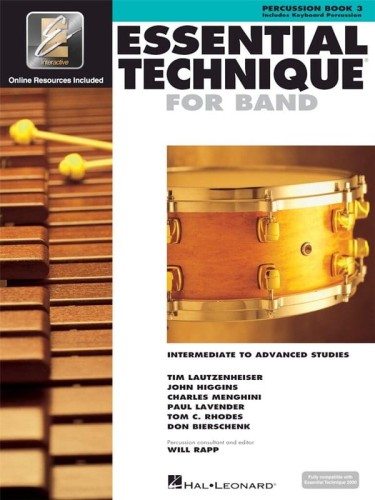 Essential Elements 2000 for Band - Essential Technique: Percussion / Keyboard Percussion Book 3 (+ audio online) - szkoła na instrumenty perkusyjne przygotowująca do gry w orkiestrze dętej