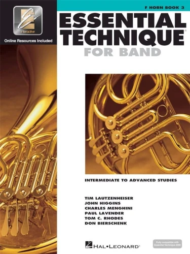 Essential Elements 2000 for Band - Essential Technique: F Horn Book 3 (+ audio online) - szkoła na róg (waltornię) przygotowująca do gry w orkiestrze dętej
