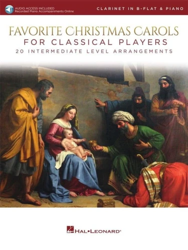 Favorite Christmas Carols for Classical Players: Clarinet and Piano (+ audio online) - kolędy i piosenki świąteczne - nuty na klarnet i fortepian