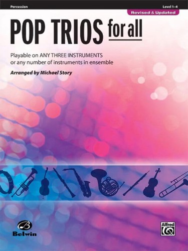 Pop Trios for All: Percussion - nuty na trio instrumentalne: instrumenty perkusyjne - Michael Story