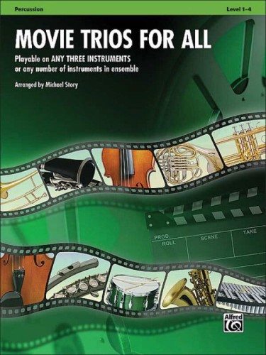 Movie Trios for All: Percussion - nuty na trio instrumentalne: instrumenty perkusyjne - Michael Story